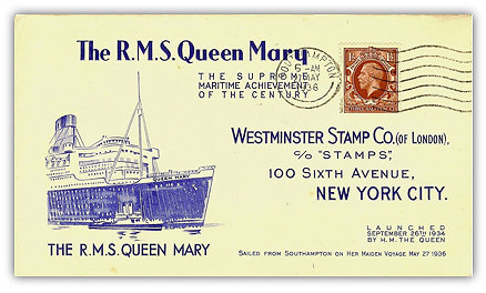 Image of cover with nice graphics and a clean Southampton cancellation